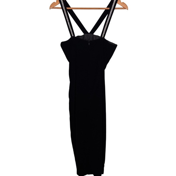 Barbara Taylor Vintage Black Velvet Crystal Encrusted Gown 6 - Picture 6 of 7
